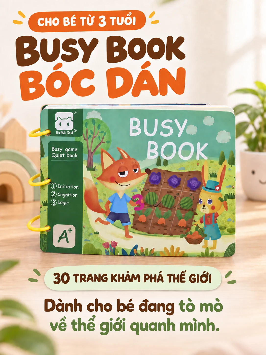 Busy Book bóc dán – Khám phá thế giới, cho bé từ 3 tuổi